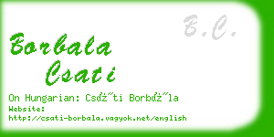 borbala csati business card